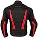Milano Sport MJGAM03852X Gamma Motorcycle Jacket with Red Accent (Black, XX-Large)