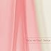 HOLKING Sheer Window Cutains for Bedroom-Rod Pocket Sheer Curtains 95 inch for Living Room, 2 Panels Pink Sheer Voile Curtains Each is 52 inch Width by 95 inch Length