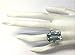 Vintage Women Silver Ring Wedding Jewelry Gift Size 10