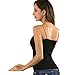 Women’s Slimming Camis Fitted Elasticity V Neck Tank Top with Spaghetti Straps 2-PACK