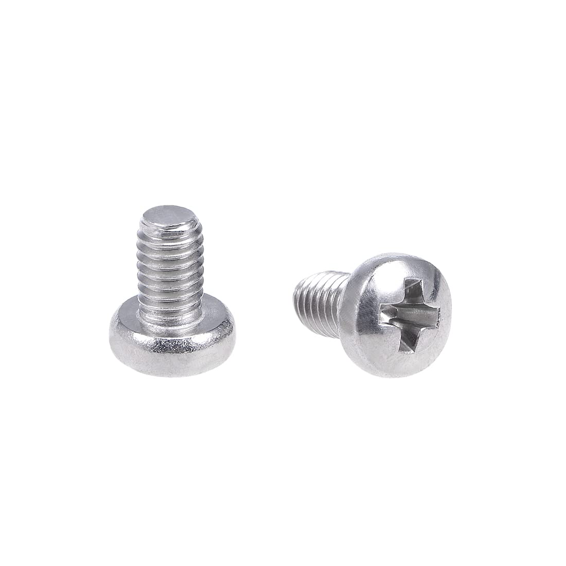 sourcing map M3x5mm Machine Screws Pan Phillips Cross Head Screw 304 Stainless Steel Fasteners Bolts 30Pcs