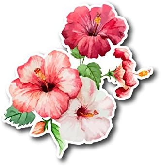 # 10751 Flowers Watercolor Decal Sticker for Laptop, Motorcycles, Windows, Car Bumper, Walls and More (3")