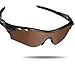 Fiskr Polarized Lenses Replacement for Oakley RadarLock Path Vented(OO9181) Sunglasses with Impact Resistance, UV Rays Protection and Multifunctional Protection (Stealth Black & Bronze Brown)