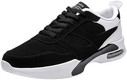 Men air Cushion Shoes Lace-Up Running Sneakers Casual Walking Shoes Non-Slip Fitness Sneakers Steel Toe Safety Work Shoes