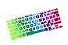 DHZ Rainbow Macbook Keyboard Cover Soft Silicone Skin for 2015 or Older Model MacBook Pro 13 15 17