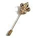 Hansicod Men's Lance Golden Lapel Stick Brooch Pin for Suit Tuxedo Corsage(Golden)