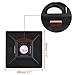 100 Pack Black Zip Tie Adhesive Mounts Self Adhesive Cable Base Holders with Black Multi-Purpose Cable Tie (Length 200 mm, Width 2.8 cm)