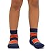 TeeHee Little Boys Cotton Fashion Fun Crew Socks 6 Pair Pack (3-5 Years, Multi Stripe)