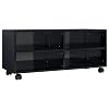 vidaXL-Mueble-TV-con-Ruedas-Aglomerado-Negro-Brillante-90x35x35cm-Mobiliario-Accesorios-Centro-Entretenimiento-y
