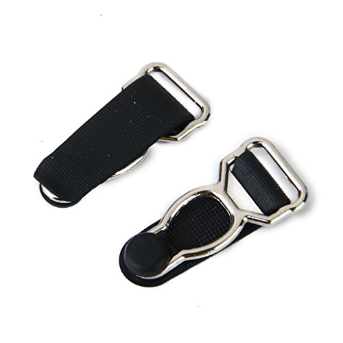 Nicedeal Craft Belt Clips Hooks Grippers for Garter Belt Girdle Garment Pack of 10 (Black) DIY Tools
