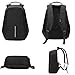 Anti-theft backpack USB port backpack Laptop Backpack (Black)