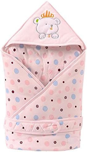 B3Fashion 100% Premium soft Organic Cotton baby Hooded Blanket - Pink