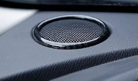 Amazon デミオ Demio Cx 3 Cx3 マツダ車用 スピーカーリング カーボンカラー ガーニッシュ 内装 ドレスアップ カスタム パーツ アクセサリー インテリアパネル 車 バイク