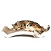 4CLAWS Scratching Lounge & Bed (White) - Basics Collection Cat Scratcher