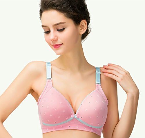 Vegtailor Women's Maternity Nursing Breastfeeding Bra Wireless Seamless Push Up Cotton Sleep Sport Supportive Underwear