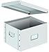 Snap-N-Store Letter and Legal Size File Box, Interior Dimensions 9.5 x 14.75 x 12.25 Inches, White (SNS01808)
