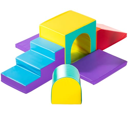 New Bounce Toddler Climbing Toys - Soft Play Set for Kids - Foam Climbing Blocks - Safe Soft Gym Equipment - Great for All Ages