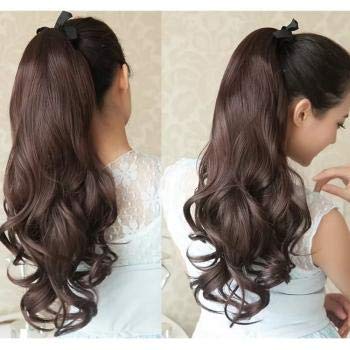 Verbier Ribbon Ponytail Tie Up Curly Hair Extension Ponytail For