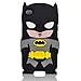 Oneshow Justice League Series 3D Black Cool Batman Hero Silicone Case Cover Design Compatible for Apple Ipod Touch 4 4g 4th Generation