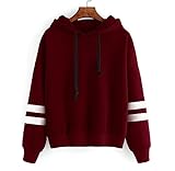 Womens Fashion Sweatshirt,Sumilulu Long Sleeve Sweater Hoodie Jumper Hooded Pullover Tops Blouse