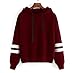 Womens Fashion Sweatshirt,Sumilulu Long Sleeve Sweater Hoodie Jumper Hooded Pullover Tops Blouse