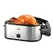 Oster 20-Quart Roaster with Self-Basting, High-Dome Lid, Brushed Stainless Steel - CKSTRS20-SBHVW