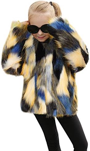 Romance8 Winter Coat Baby Girls Boys Faux Fur Plush Top Long Sleeve Jacket
