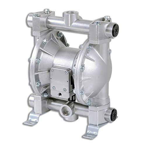 Fuelworks Double Diaphragm Transfer Pump 1" Nitrile/NBR/Buna-N - 24GPM / 90LPM Heavy Duty Aluminium Air Operated Pneumatic for Diesel, Grease, Kerosene & Oil - Thumbnail 4