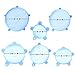 Silicone Stretch Lids Wuudi 6 Pack of Various Sizes BPA Free FDA Approved Food Covers for Cups, Pots, Can,bowls,Dishes,Jars