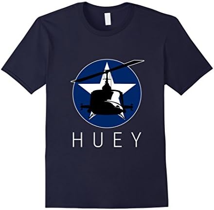 Men's Huey Bell UH-1 Transport Helicopter T-Shirt 2XL Navy