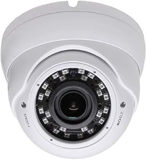 1080P Dome Security Camera with Metal Housing and Great Night Vision White