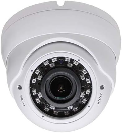 1080P Dome Security Camera with Metal Housing and Great Night Vision White