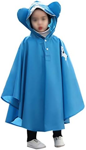 Amazon こどもレインコートマント風 学生保育教室 男子小学生レインコートポンチョ L Blue Xhan 傘 レインウェア 通販