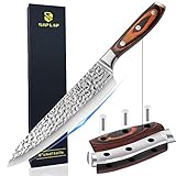 Chef Knife, Super-Sharp Wooden Handle Kitchen Knife