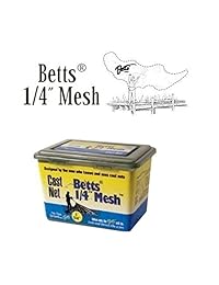 Betts 4 Foot overol anzuelo neta fundido con plomo Peso y 1 4 Pulgadas De Malla