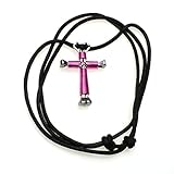Intercession Horseshoe Nail Cross - Made in USA (Necklace - Single Color - Pink, Light)