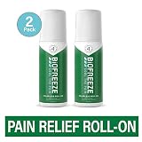 Biofreeze Pain Relief Roll-On, 3 oz. Colorless Roll-On, Fast Acting, Long Lasting, & Powerful Topical Pain Reliever, Pack of 2 (Packaging May Vary)