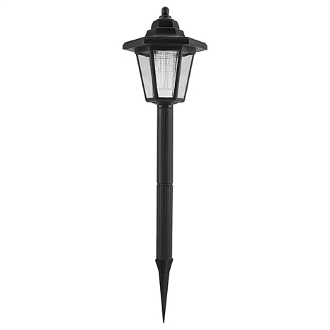 Ancient Chinese Court Landscape Light LED Solar Powered Outdoor Lamb Chinese Garden Sealed Iron Wall Lamp Decorative Garden Solar Post LED Lights for Lawn Hallway Garden Backyard Lighting