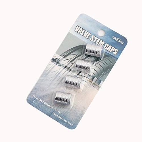 image for Godeson Sivler Car Tire Valve Stems Cap Bullet Style Tire Valve Cap fr