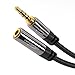 Headset Extension Lead/Extension Cable with Break-Proof Metal Plug – 1ft (Ideal for Connecting a Gaming Headset or Headphones with Microphone, TRRS, 4-Pole, 3.5mm Male to Female) by CableDirect
