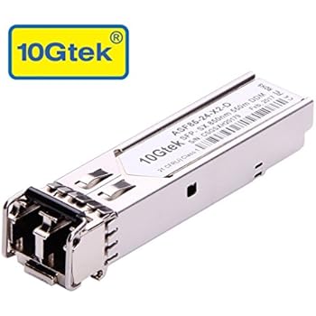 10Gtek Gigabit SFP LC Multi-Mode Transceiver, 1000BASE-SX Mini-GBIC Module for Cisco GLC-SX-MMD/GLC-SX-MM/SFP-GE-S, Meraki MA-SFP-1GB-SX, Ubiquiti UF-MM-1G, Mikrotik S-85DLC05D (850nm, DDM, 550m)