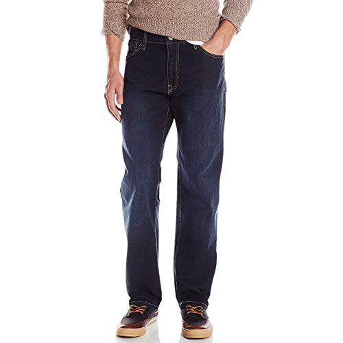 IZOD Men's Comfort Stretch Denim Jeans (Relaxed Fit)