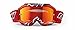 NENKI Youth&Kids Motocross Goggles ATV Dirt Bike Goggles MX Motorcycle Off Road with Anti Fog and 100% UV Protection Red Tinted Lens