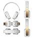 Ghostek soDrop 2 Wireless Bluetooth Headphones with Noise Reduction Amazing Bass | White & Gold
