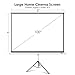ELEPHAS M100-S Projector Screen with Stand, Portable 100 Inch 4: 3 Indoor & Outdoor Pull Down Projection Screen with Solid Connecting Knob & Tripod Stand (1.1 Gain, Wrinkle-Free)