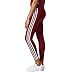 adidas Originals Women's 3-Stripes Leggings, Collegiate Burgundy, Small
