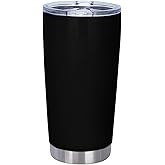 Personalized Photo 20oz Stainless Steel Tumbler,Custom Coffee Tumbler Cups With Lid And Strawstraw Vacuum Insulated With Text Photo Logo Solid Black
