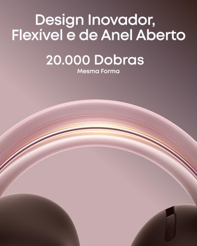 soundcore AeroClip da Anker, Fones de Ouvido Bluetooth Abertos, Clip-On, Conforto Adaptativo, Chamadas Claras com 4 Microfones e IA, Ajuste Estável, Drivers de 12mm para Graves Potentes, Rosa