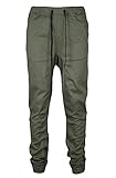 Kayden K Mens Slim Fit Harem Jogger Pants (34, Olive)
