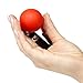 SCARLET KITTEN Medium Bite Ball Leather and Silicone for Women Men, Red
